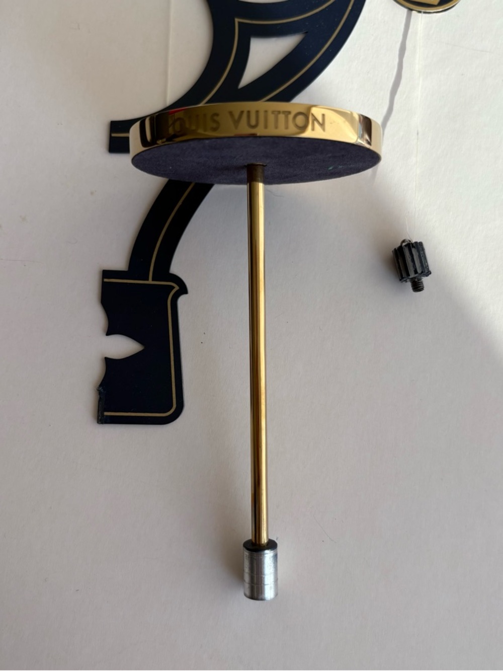 Louis Vuitton Navy and Gold Ornamental Hot Air Balloon Sculpture Ikebana Vase - Picture 7 of 11